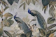 Majestic Jungle Peafowls Vintage Art