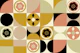 Golden Bauhaus Floral