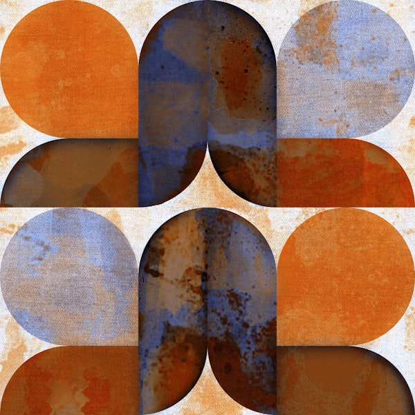 Vintage Abstract Rainbow Sunrise