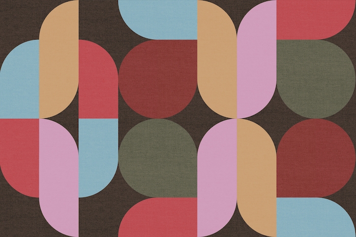 Rounded Shapes Wallpaper | happywall.com