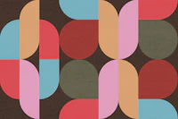 Rounded Shapes wallpaper