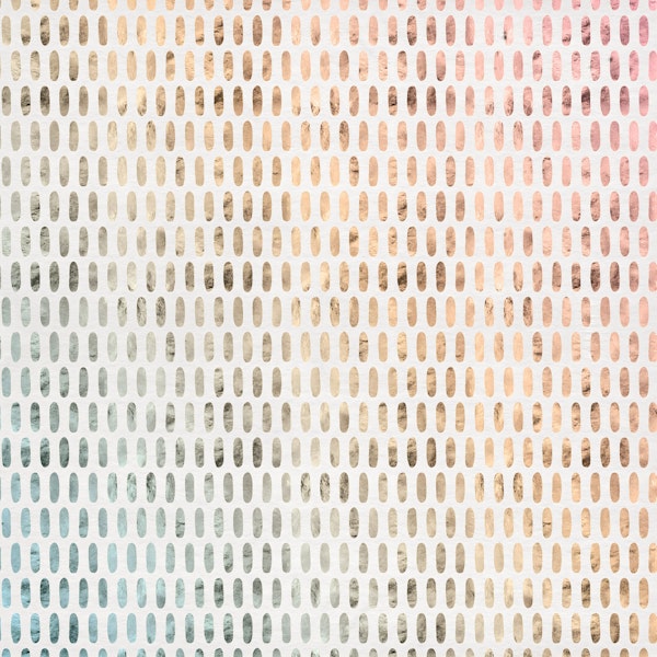 Iridescent Ovals on Soft White