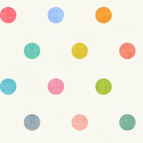 Pastel Rainbow Polka Dots