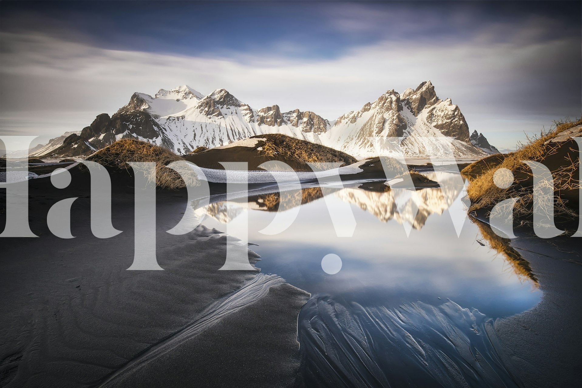 Hofn Beach wallpaper in a room