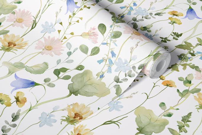 Enchanting Wildflowers Meadowwallpaper roll