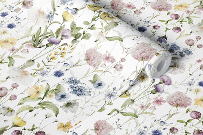 Enchanting Wildflowers Meadow 1wallpaper roll
