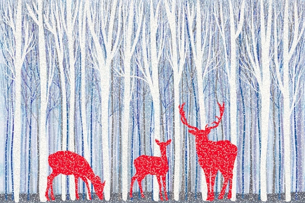 Deer in Winter 1