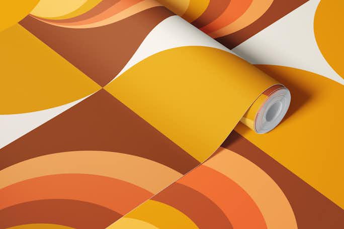 Mid-Century Sunwallpaper roll