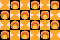 Retro Sun Pattern papiers peint