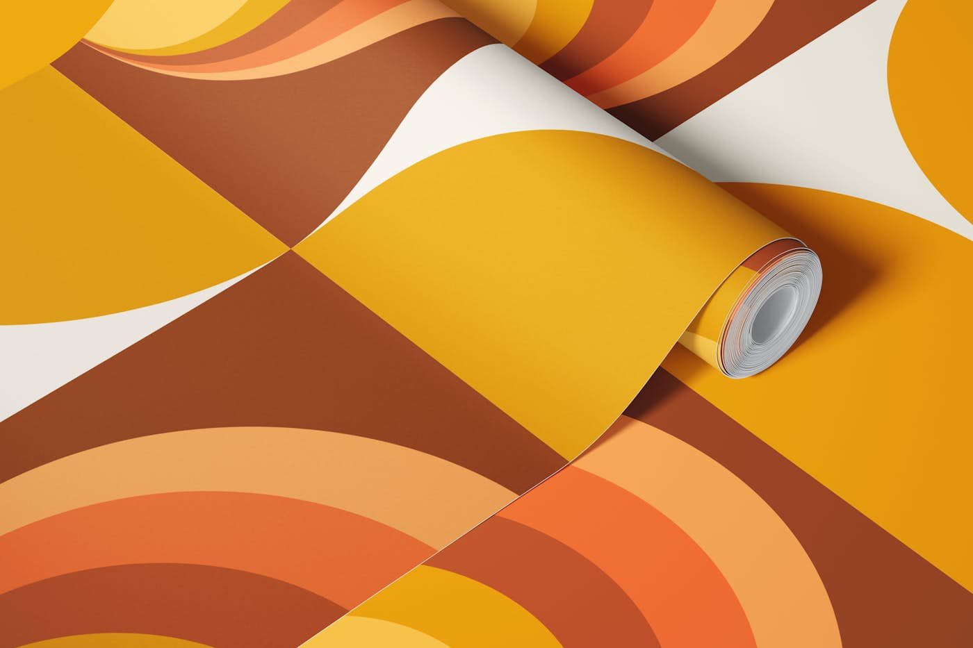 Sunny Moody Retro Pattern wallpaper roll