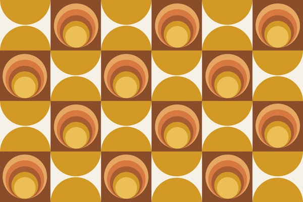 Sunny Moody Retro Pattern