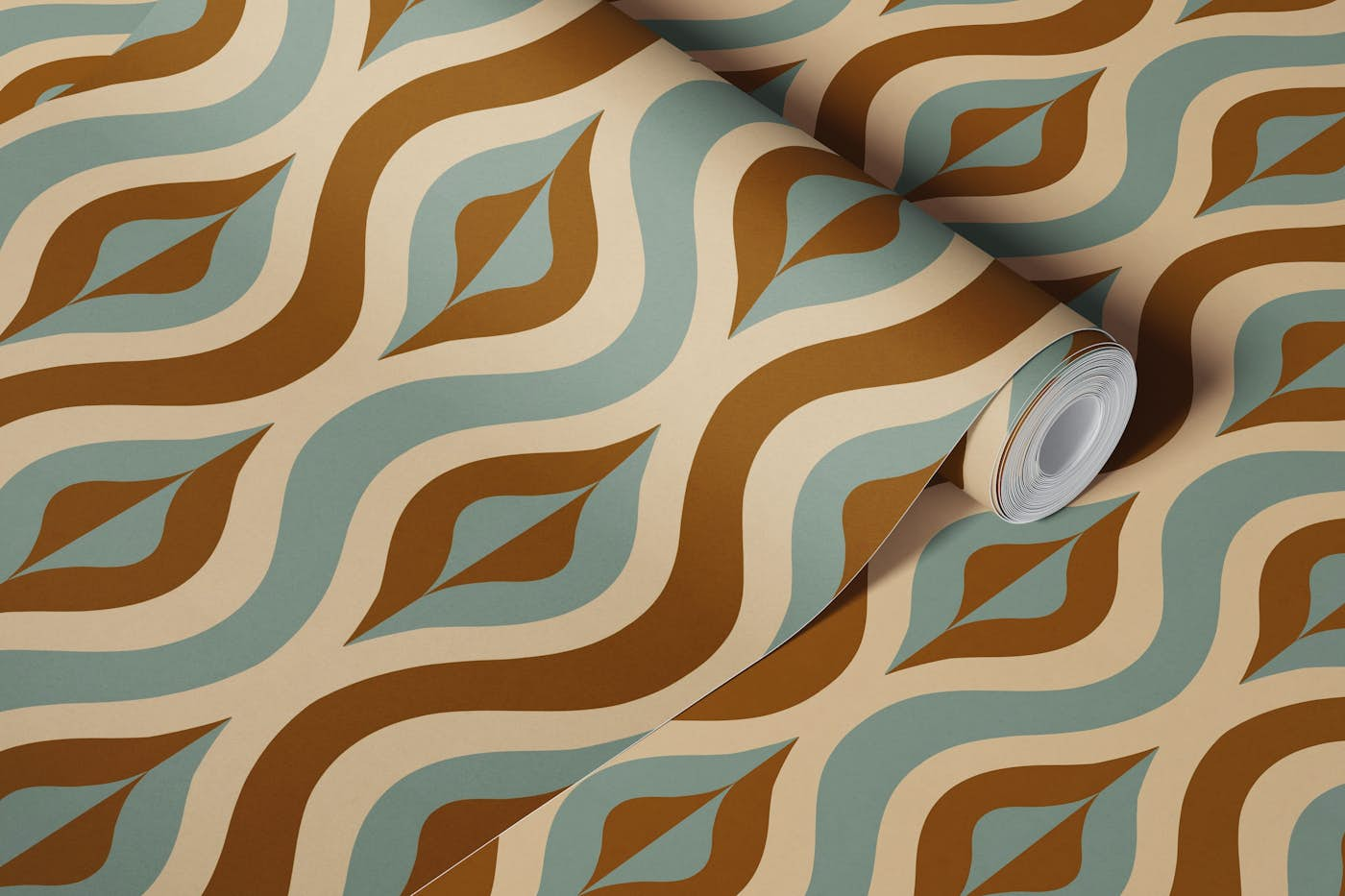 Retro Ornaments X wallpaper roll