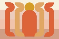 Retro Sun Abstract wallpaper