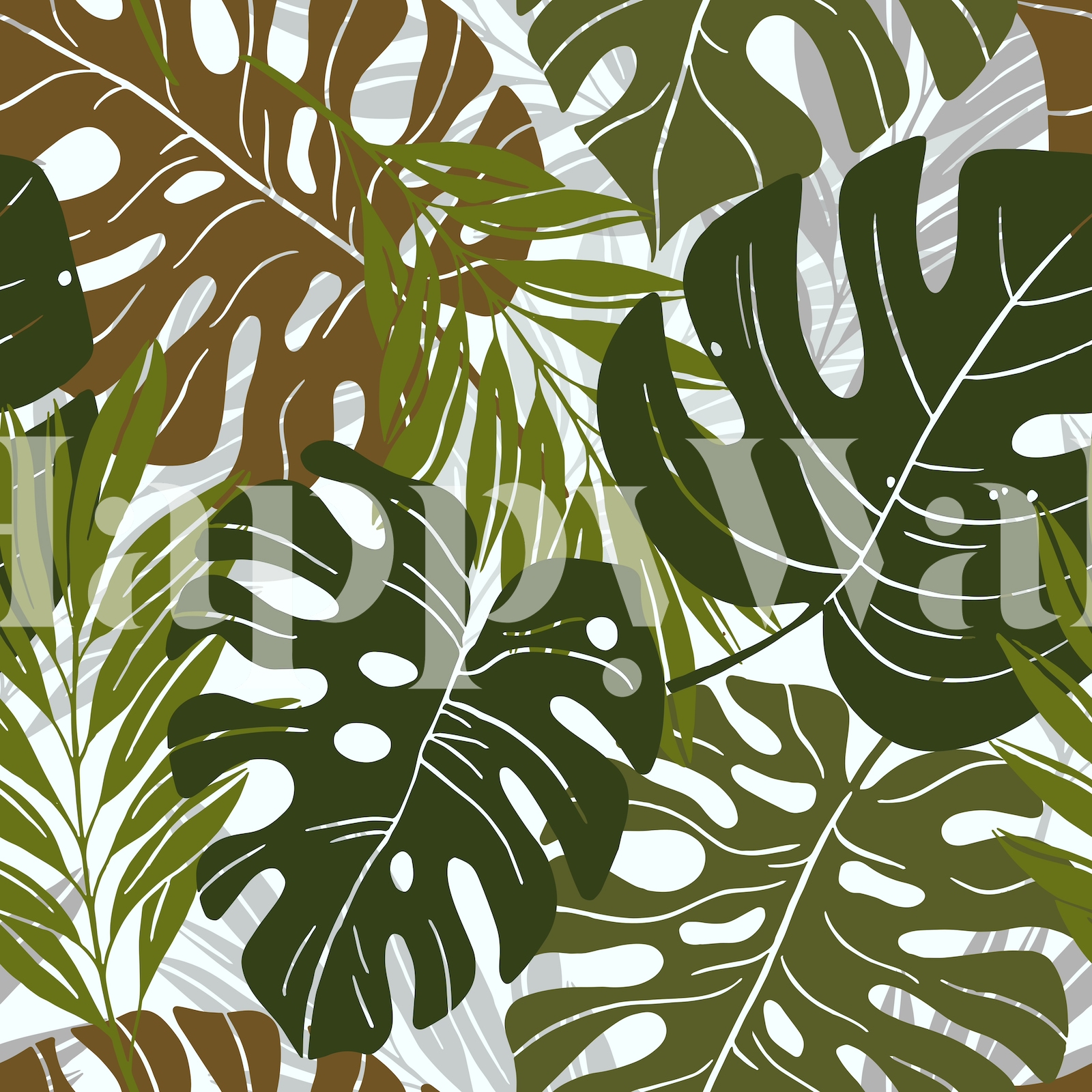 Forest Tropical Leaves Wallpaper - Happywall