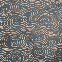 Japanese Waves - Petrol carta da parati