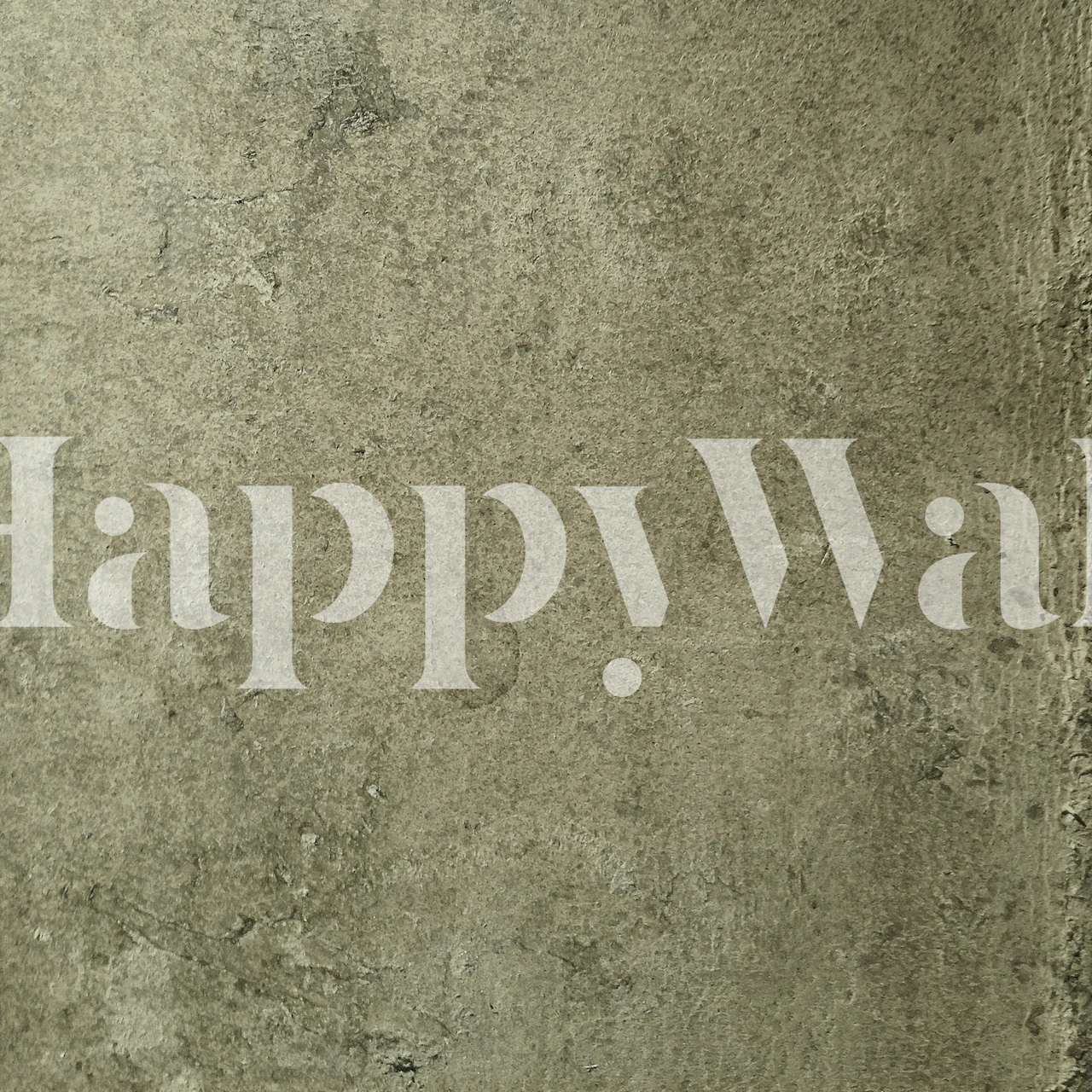 Aged leather olive wallpaper in a room