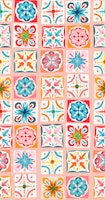 checkers azulejos pastel rose – large carta da parati