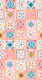 checkers azulejos pastel rose – large