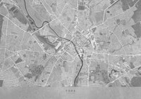 Gray vintage map of York, England ταπετσαρία