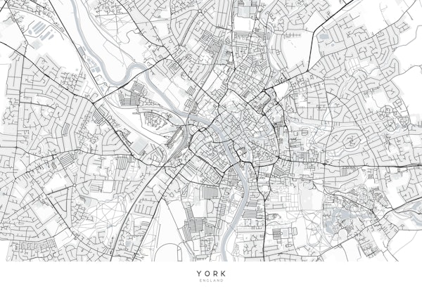 Map of York, England