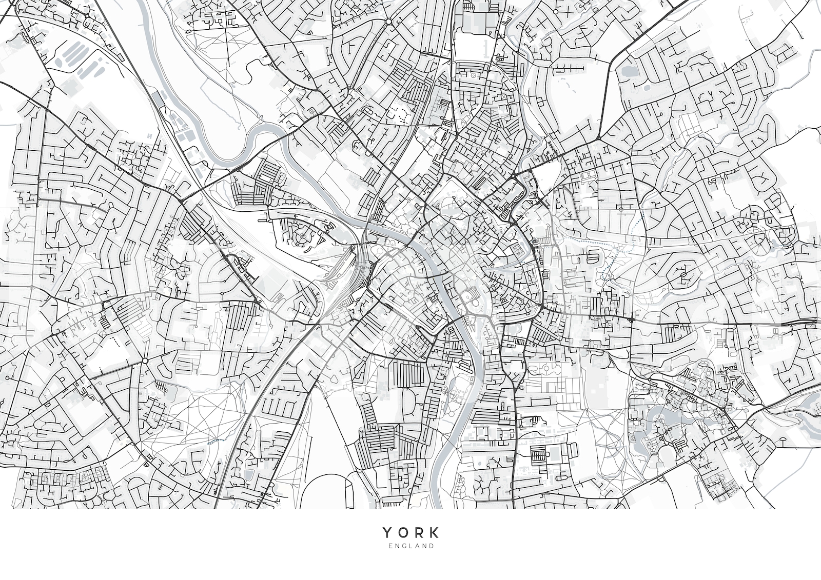 Map of York, England wallpaper | Happywall