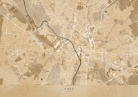 Sepia vintage map of York, England ταπετσαρία