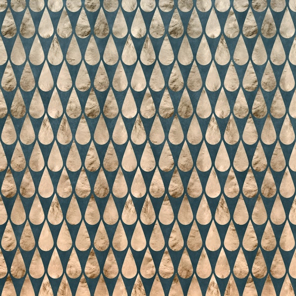 Golden Drops - Ombre Petrol