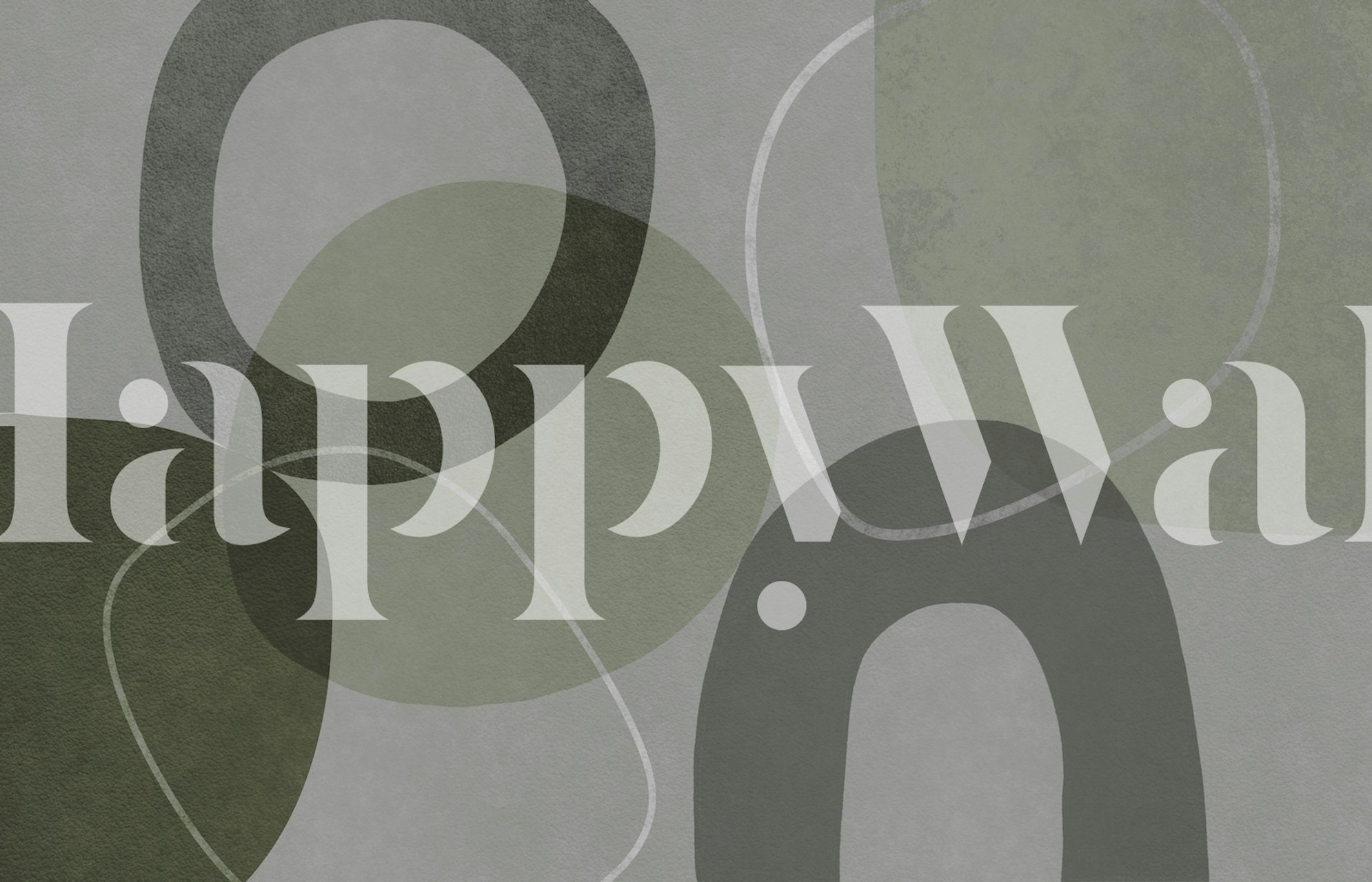 Mid Century Shapes And Outline GreenTeal u sobi