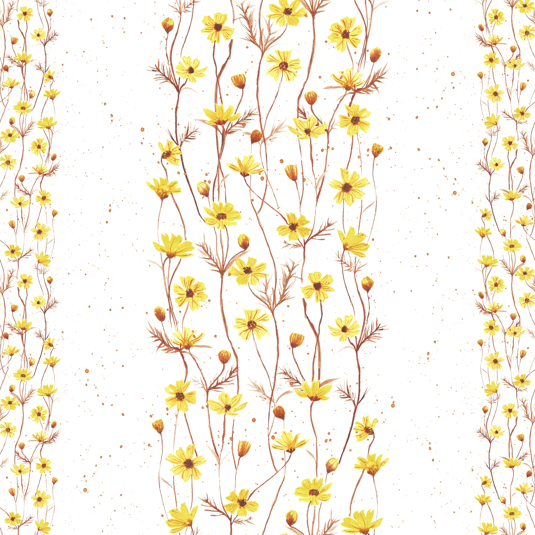 Yellow Daisies wallpaper | Happywall