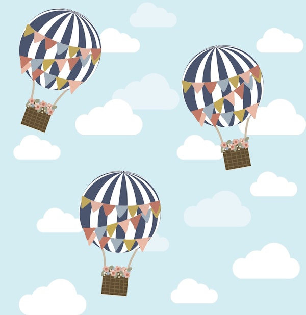 Floral Hot Air Balloon