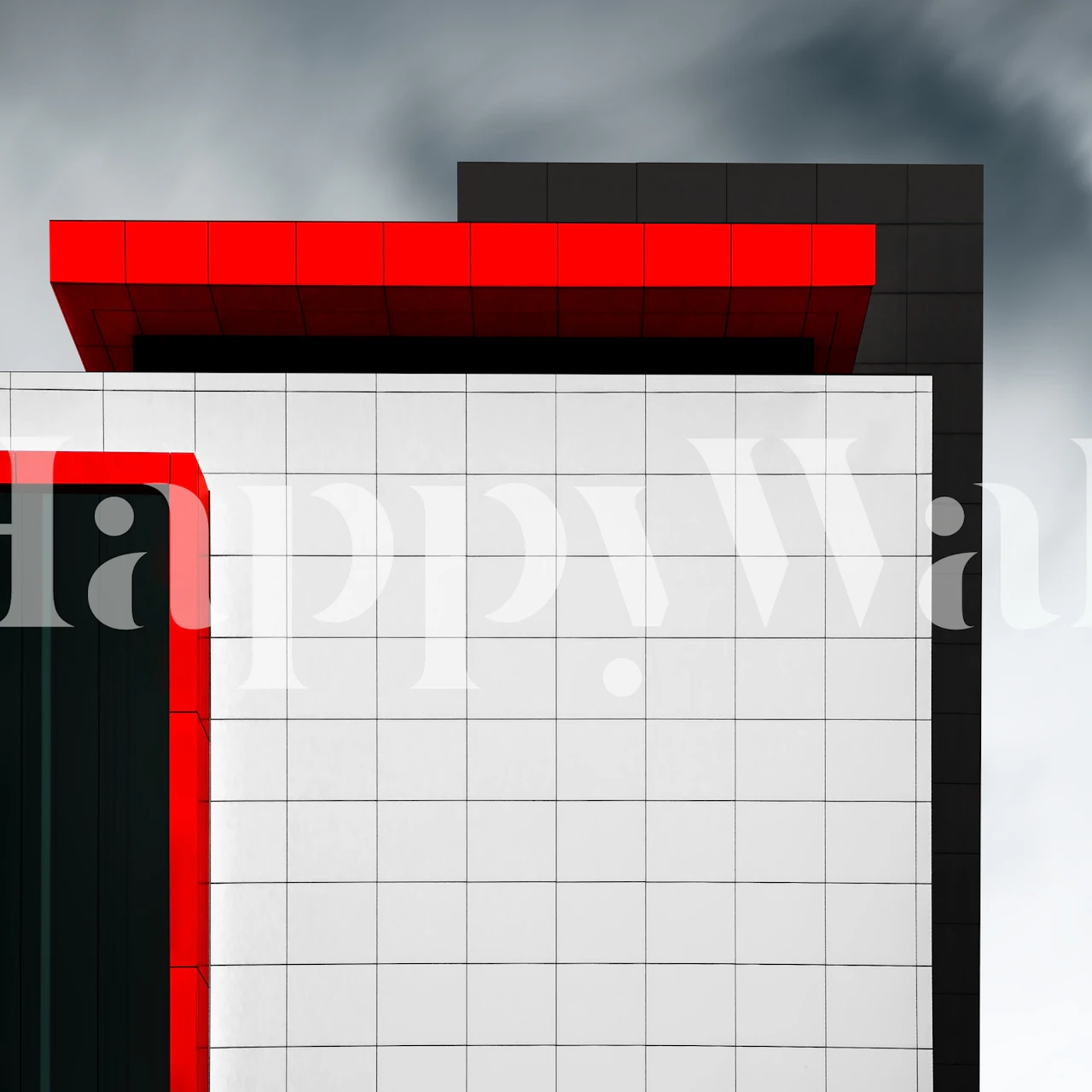 Structure wallpaper displayed in a modern room