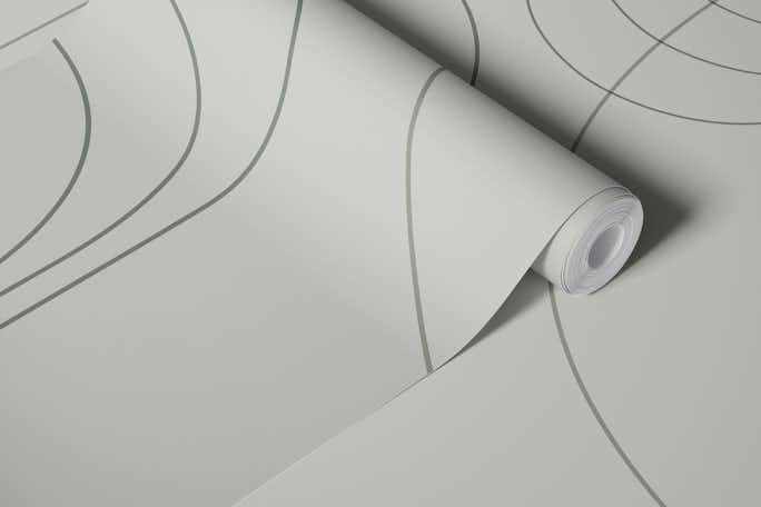 Minimalist Arches Evergreenwallpaper roll