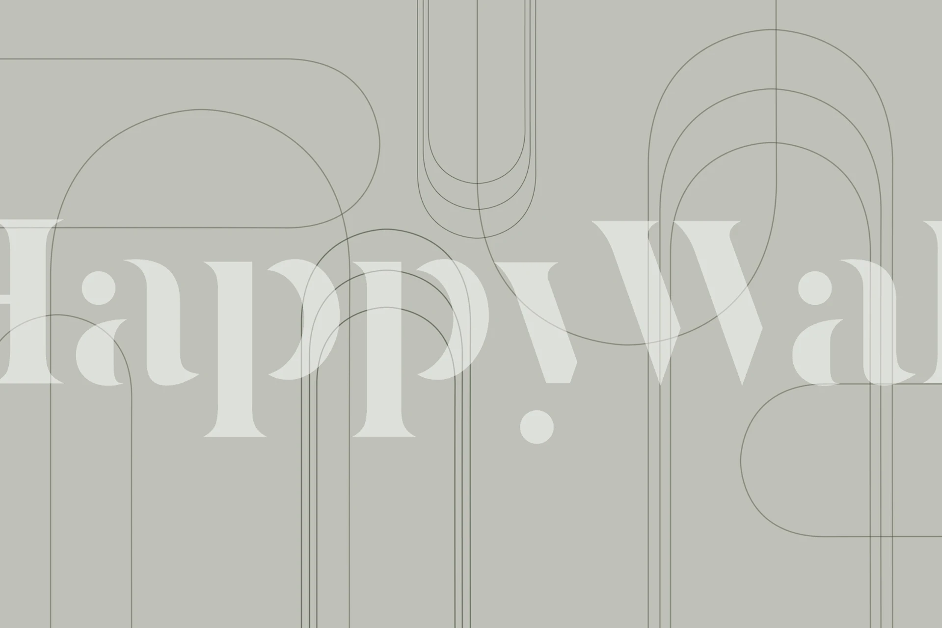 minimalist arches in soft green pattern wallpaper