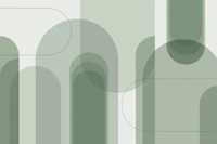 Green Abstract Arches papiers peint