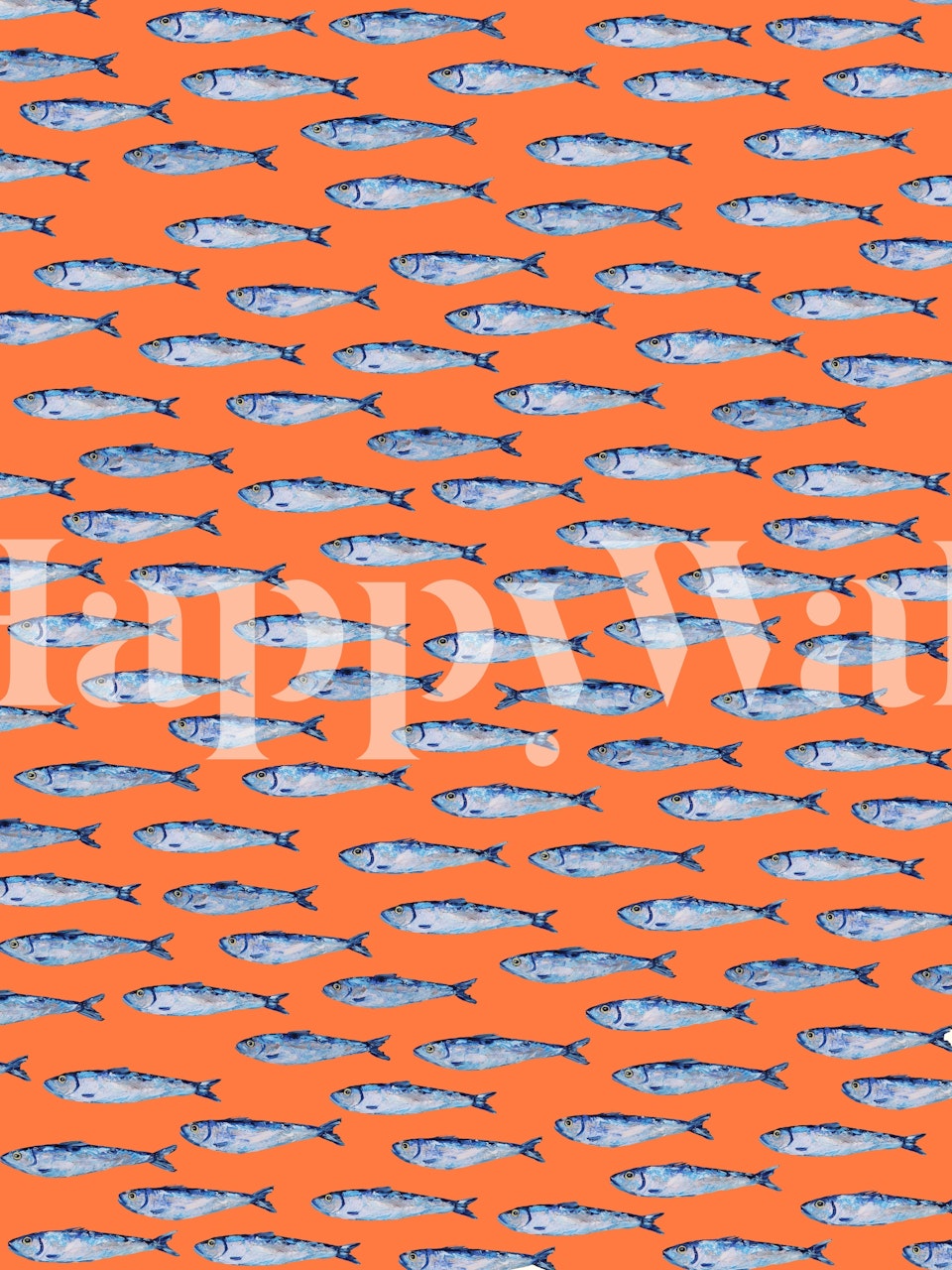 Carta da parati Shimmering Sardines in una stanza