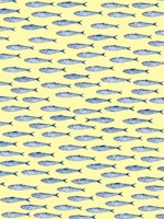 Shimmering Sardines on Cream wallpaper