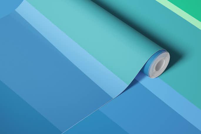 Ocean Blue and Green Abstractwallpaper roll