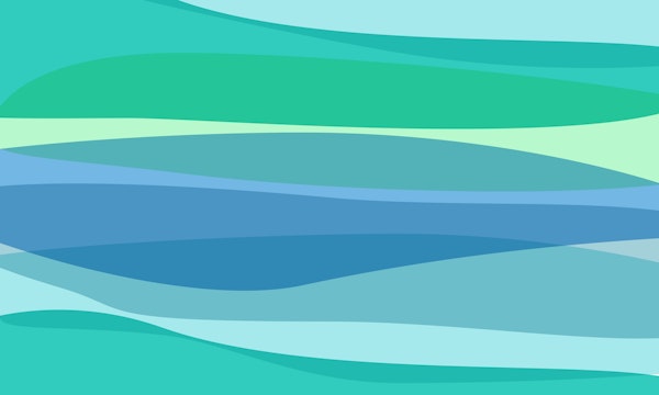 Ocean Blue and Green Abstract