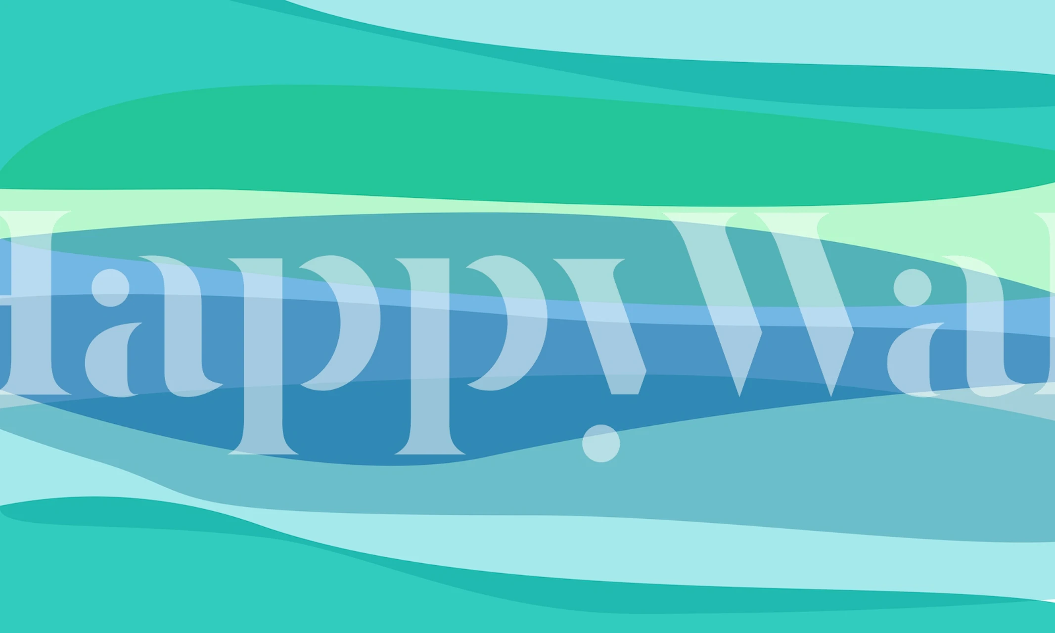 Ocean blue and green abstract wallpaper design