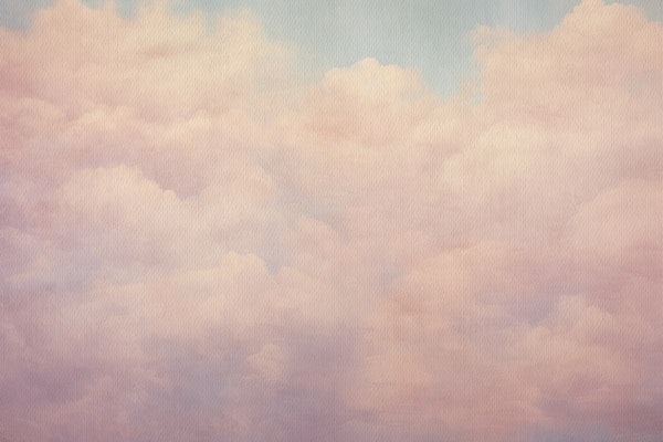 Cotton Candy Clouds in Pastel Pink