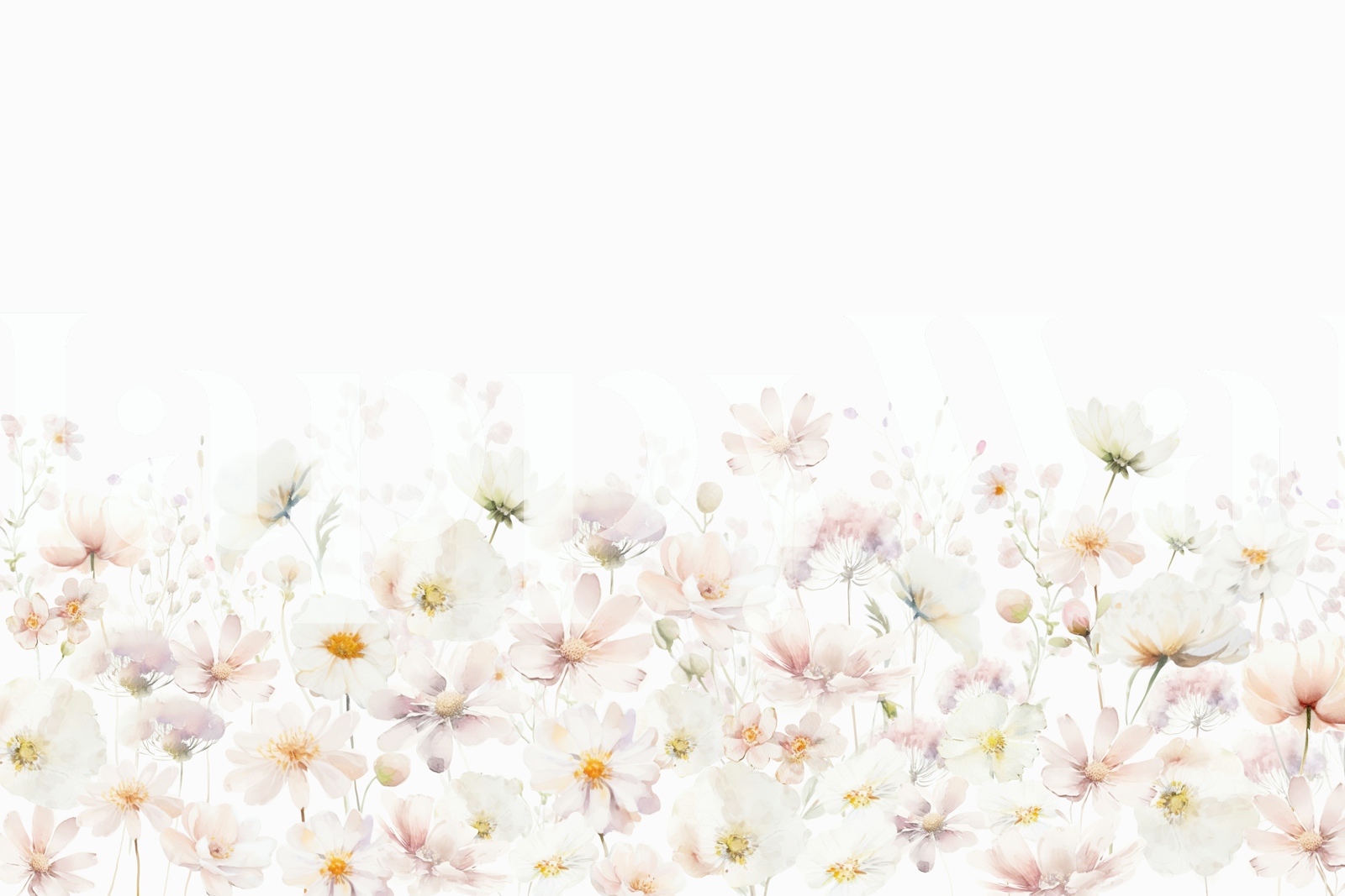 Pink Floral Wallpaper for Bedroom