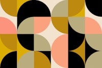 Muted Bauhaus papiers peint