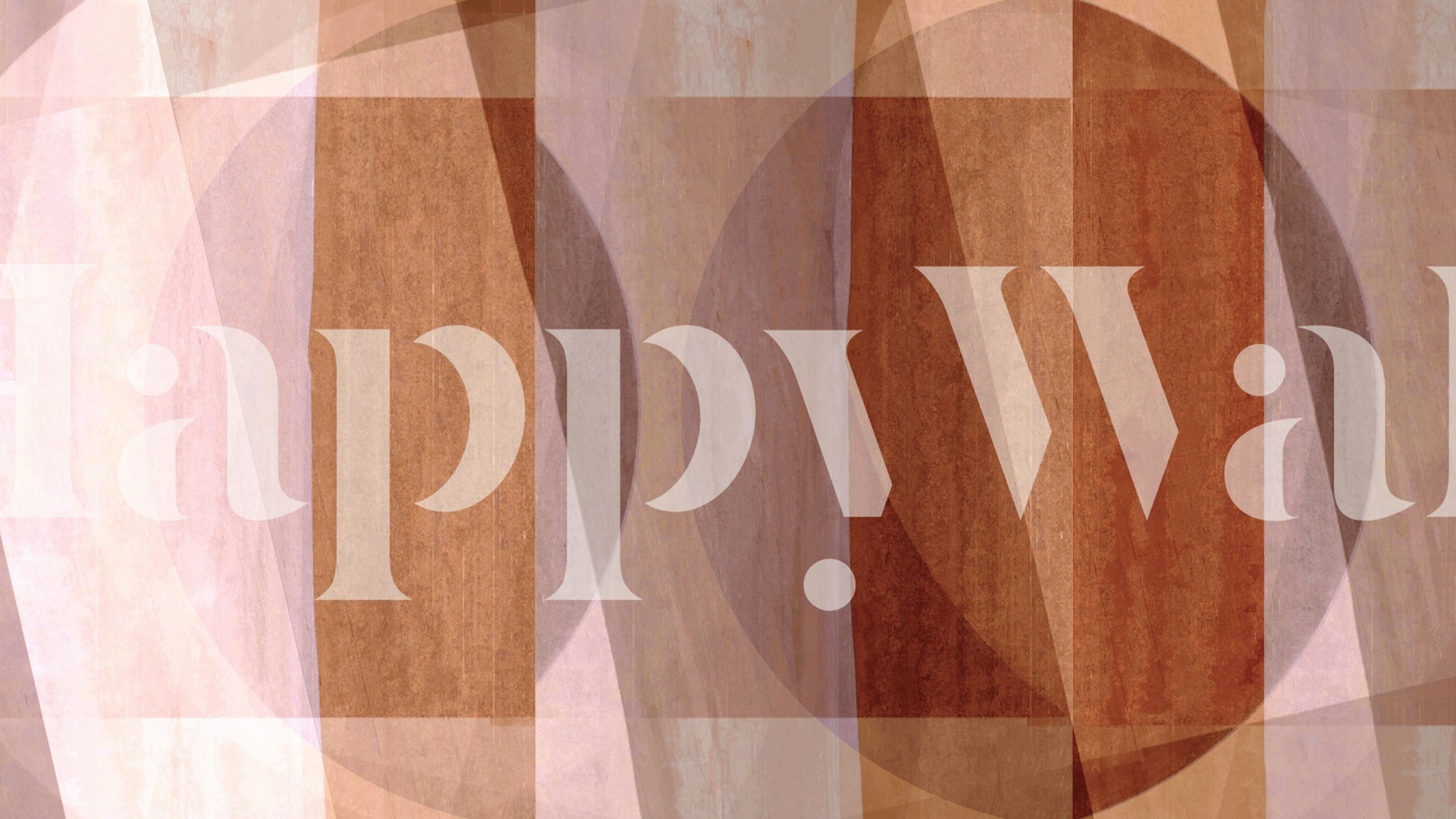 Retro Bauhaus-Tapete in einem stilvollen Raum