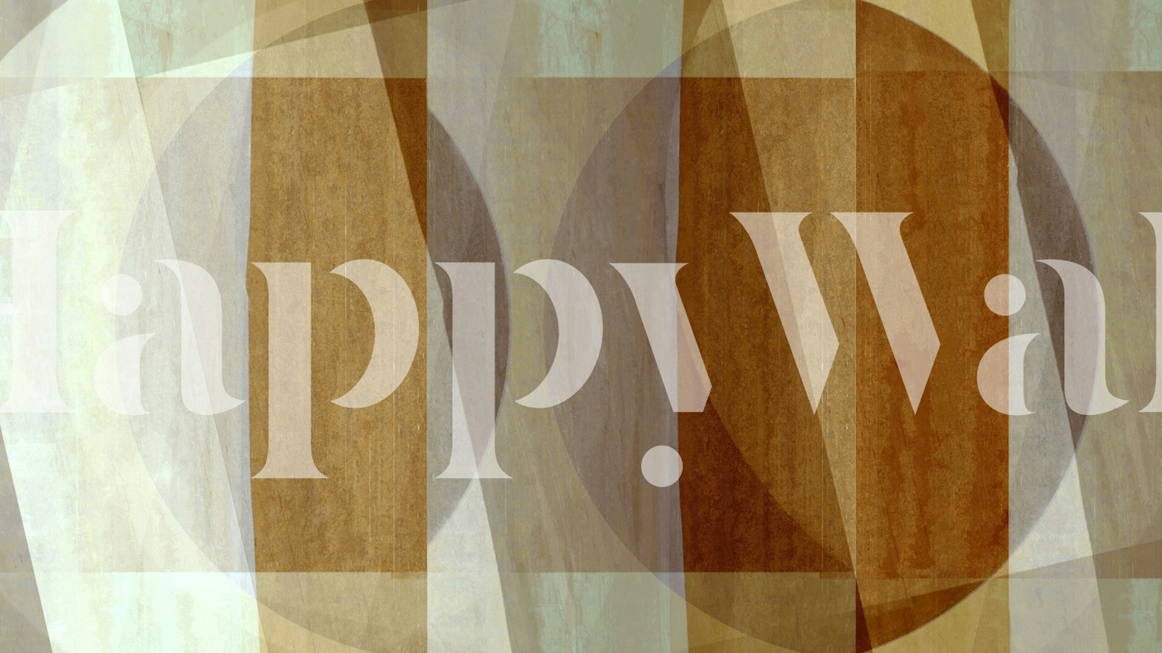 Vintage Bauhaus wallpaper in a room setting