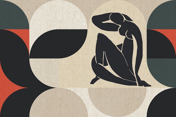 French Mid-Century Linen