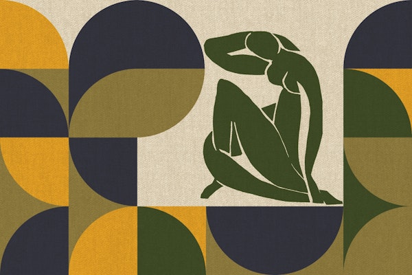 French Mid-Century Fabric