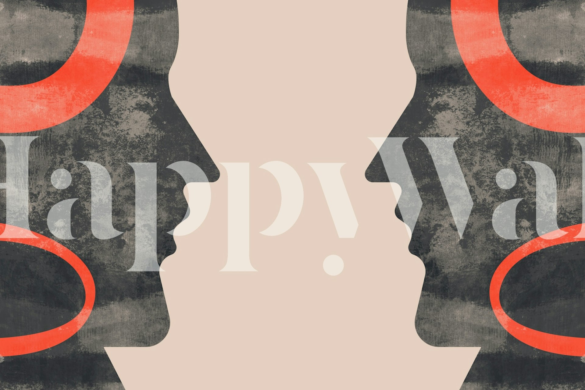 Carta da parati Dream Reflection in un'ambientazione della stanza.