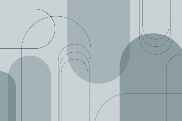 Minimalist Arches in Blue Grey