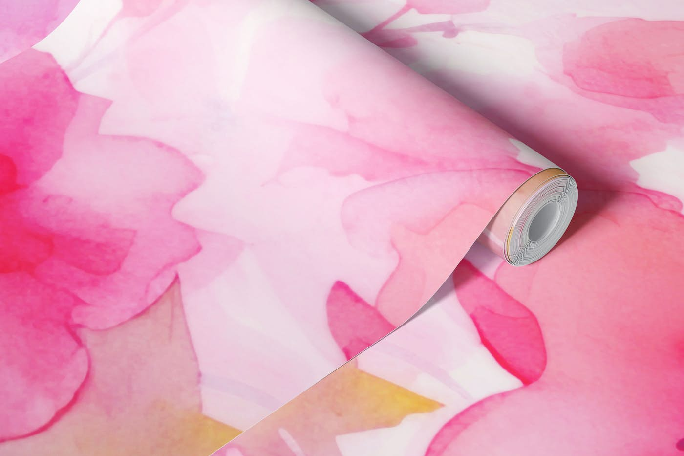 Sakura Watercolor Cherryblossoms Pink wallpaper roll