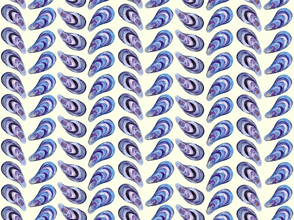 Mussel Waves Landscape Off White